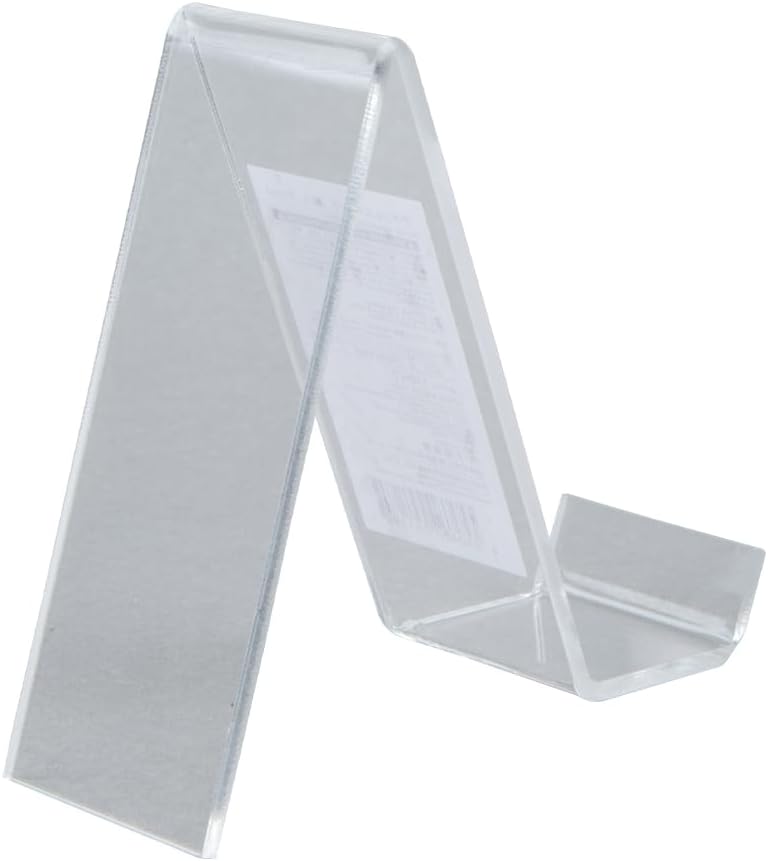 DAISO Acrylic Card Stand | W3.7 cm Display Holder | Clear Plastic Card Stand for Photos & Notes - Image 3